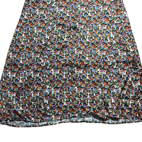 For Love & Lemons Multi Floral Print Hayes Midi Dress Womens M - Picture 4 of 9